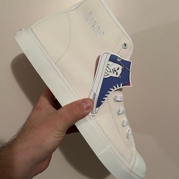 NIB RIPNDIP Lord Nermal High tops Shoes Change Color in Sunlight UV Reactive - Picture 5 of 9